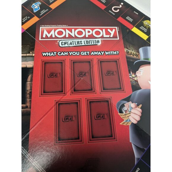 2017 Monopoly Cheater's Edition Game Replacement Board Instructions - Picture 5 of 7